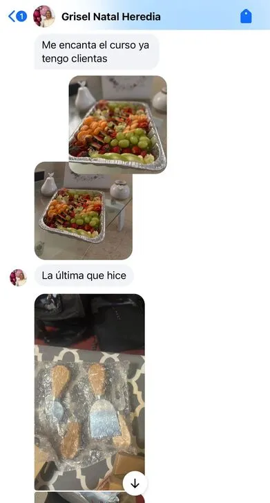 Testimonio grisela estudiante, tablas de queso y charcuteria