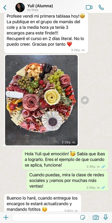 testimonio yuli alumnas, tablasdequeso